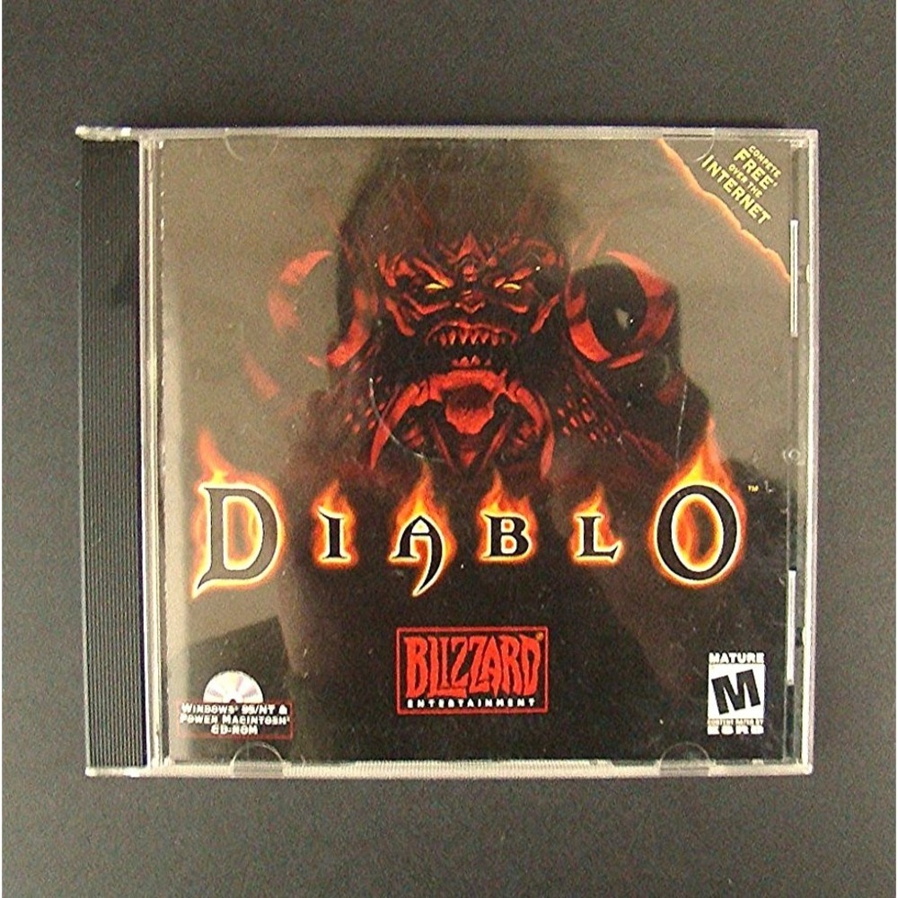 Diablo Blizzard Entertainment PC Mac 1996 Jewel Case Vintage Retro Game CD-ROM